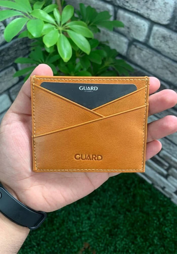 Guard Antik Sarı Deri Kartlık - GRD2403XW22427