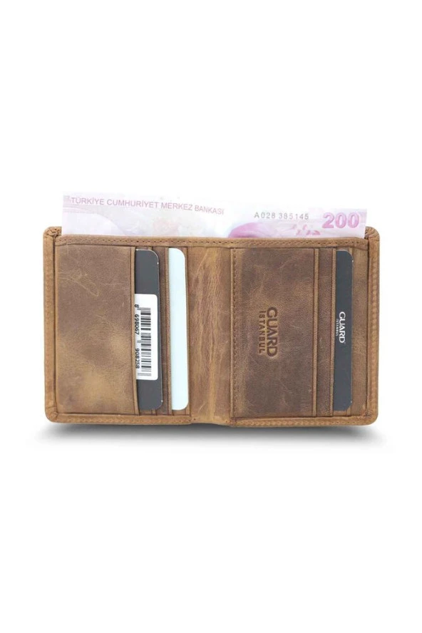 Guard Taba  Crazy  Minimal Spor Deri Erkek Cüzdanı - GRD2403XW22485 - Resim 2