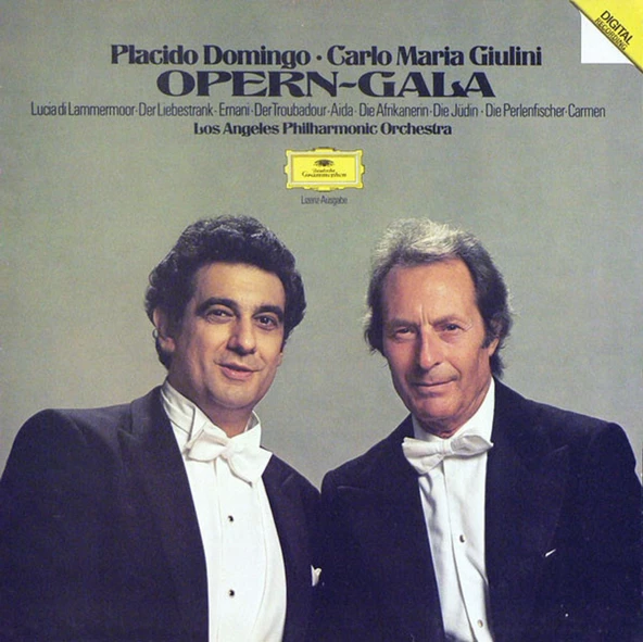 Placido Domingo, Carlo Maria Giulini, Los Angeles Philharmonic Orchestra – Opern tarz plak alithestereo