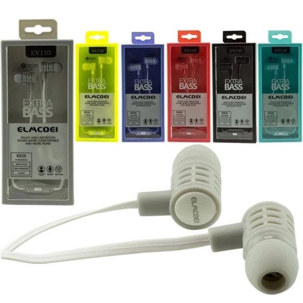 Elmcoeı Ev110 Mikrofonlu Kutulu Renkli Kulak İçi Kulaklık