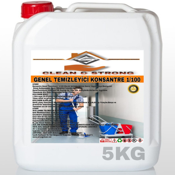 GENEL TEMİZLEYİCİ ULTRA KONSANTRE 1/60 5KG