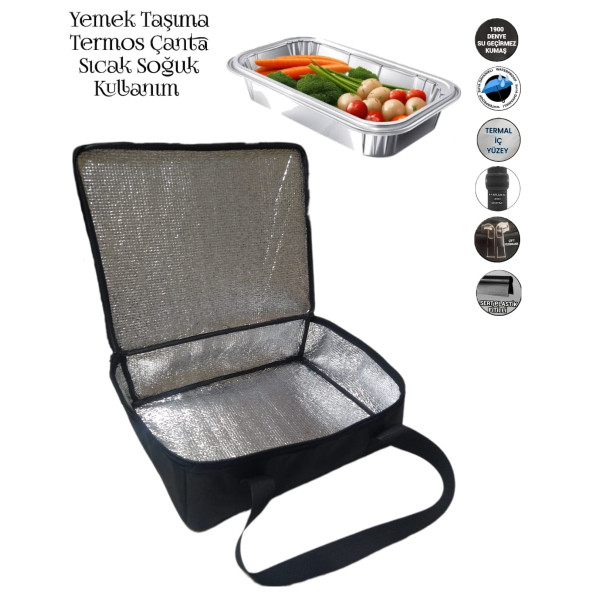 SEVBAGS YEMEK TAŞIMA TERMAL TERMOS ÇANTASI - 3