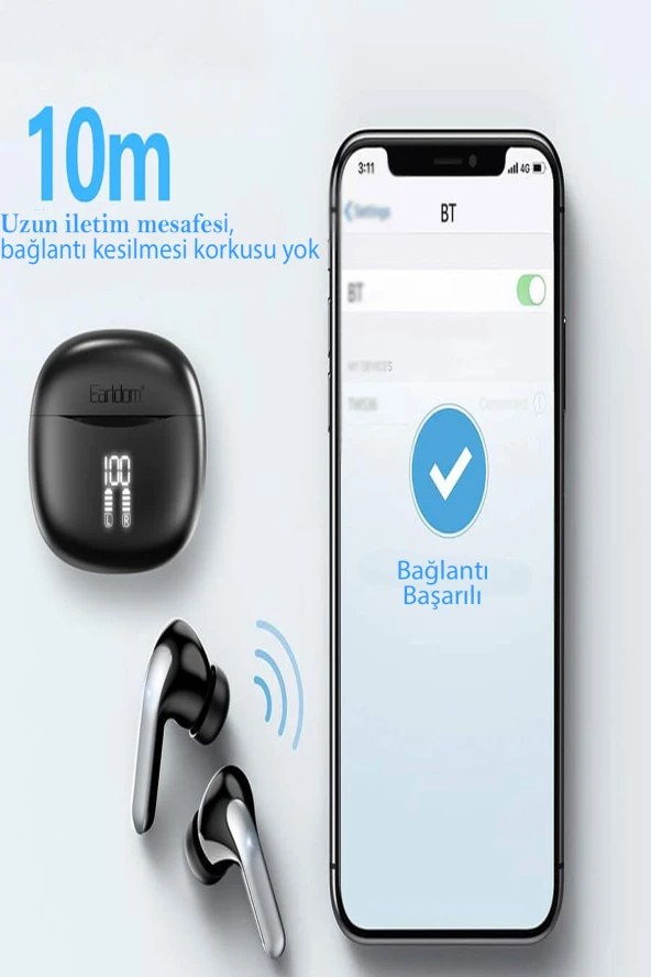 Qpen TWS36 Bluetooth 5.3 Kablosuz Airpods Kulaklık - Resim 4