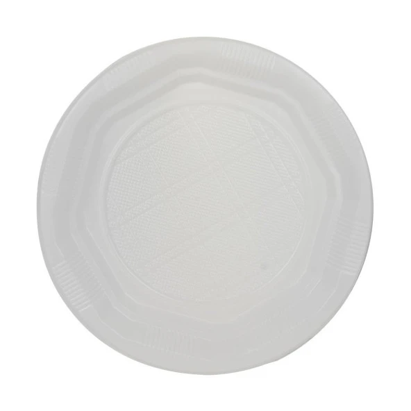 Tek Kullanımlık Plastik Tabak - 19 Cm. - 10 Adetlik 10 Paket - 2