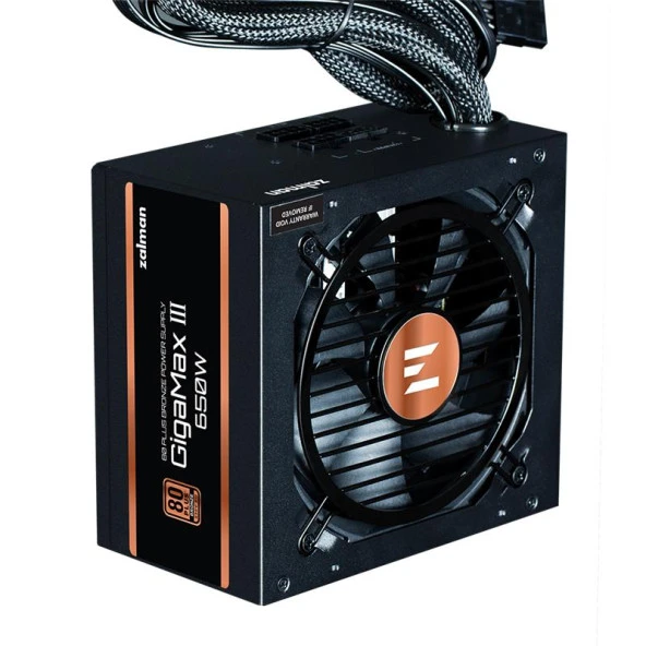 ZALMAN ZM850-GV3 GIGAMAXIII 850W +80 PLUS BRONZE GEN5 YÜKSEK KORUMA DEVRE TASARIMI GÜÇ KAYNAGI - 2