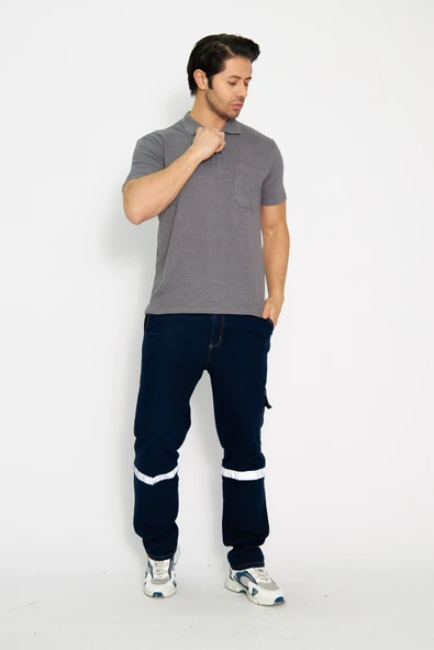 Orange Safety Koyu Gri Kısa Kol Polo Yaka T-Shirt - 2