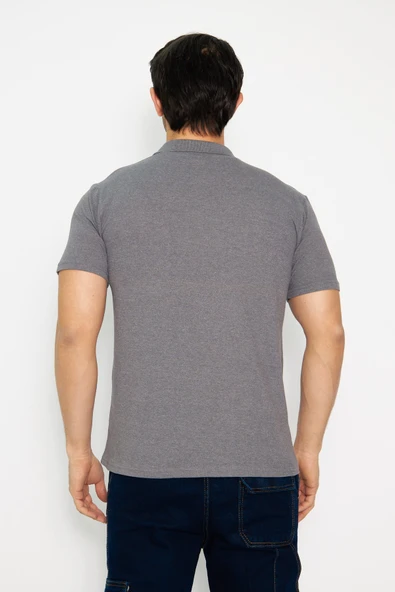 Orange Safety Koyu Gri Kısa Kol Polo Yaka T-Shirt - 6