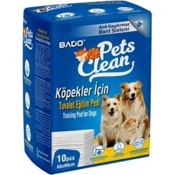 Pets Clean Tuvalet Eğitimi Pedi 10lu (60x90)