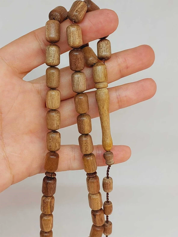 Ceviz Ağacı 33lük Tesbih 8*12mm Kapsül Kesim Usta İşçilikli (49138) ürün görseli