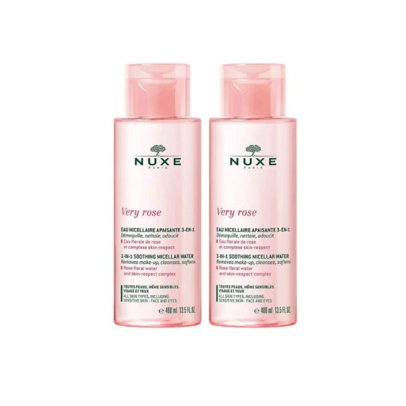 Nuxe Very Rose Soothing Micellar Water 400 ml x2 Adet