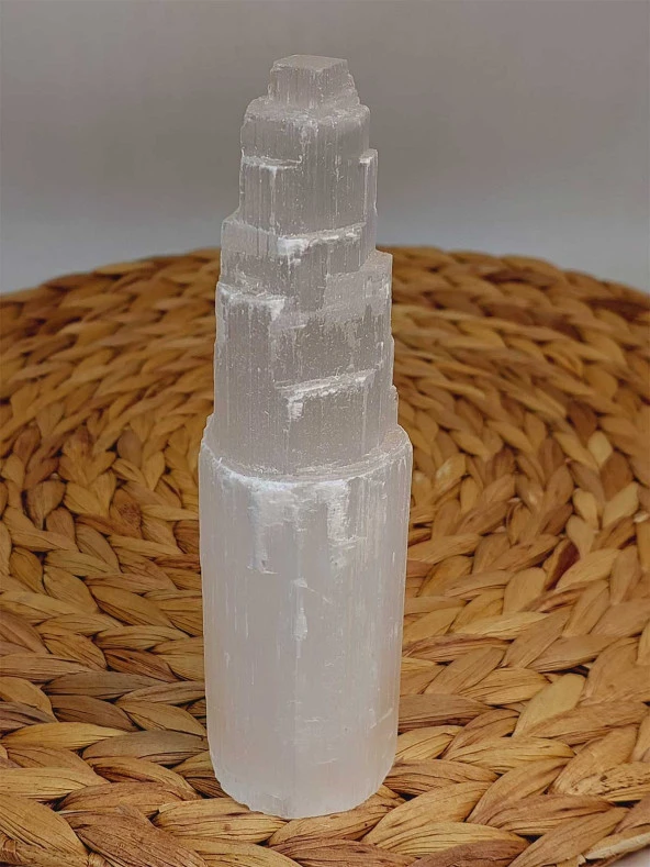 Selenit Taşı Kule 15cm - Resim 2