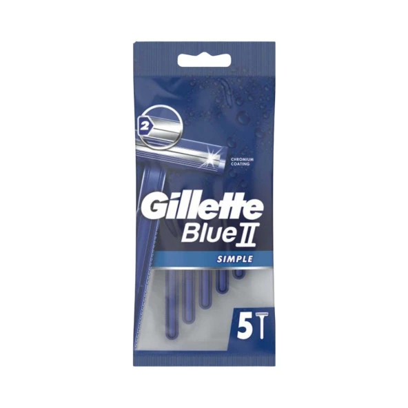 Gillette Blue2 Simple Kullan At Tıraş Bıçağı 5'li