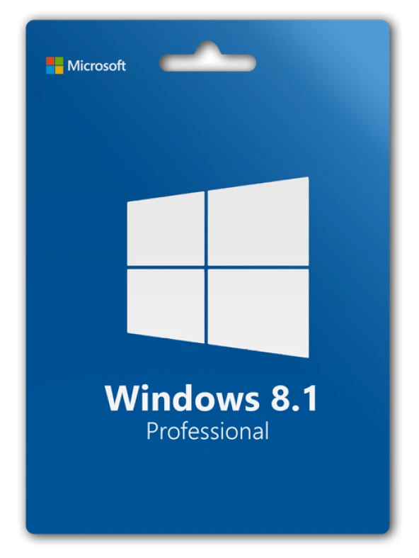 Microsoft Windows 8.1 Pro 32-64 Bit Destekli Global Lisans Anahtarı ESD Lisans