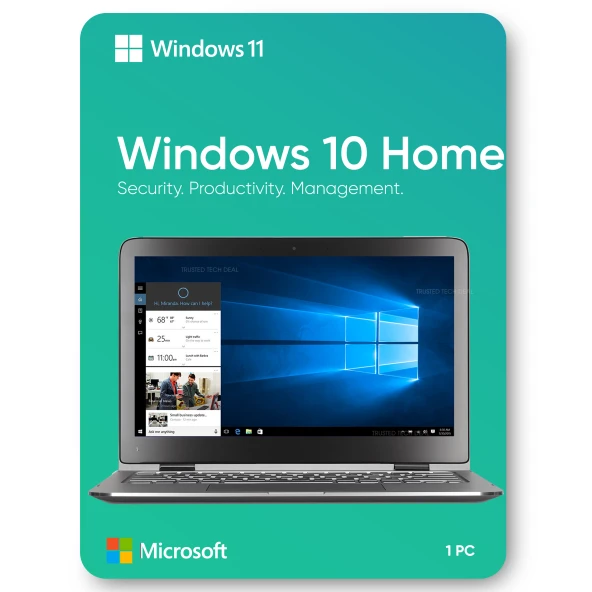 Windows 10 Home Dijital Ürün Lisans Anahtarı Key 32&64 Bit Uyumlu Hemen Teslim