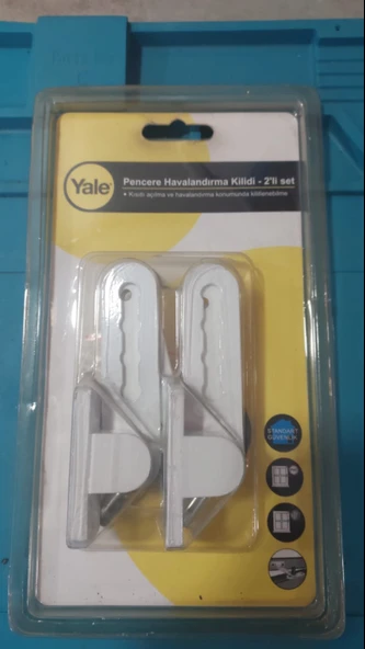 Yale Pencere Havalandırma kilidi 2 li Set - 3