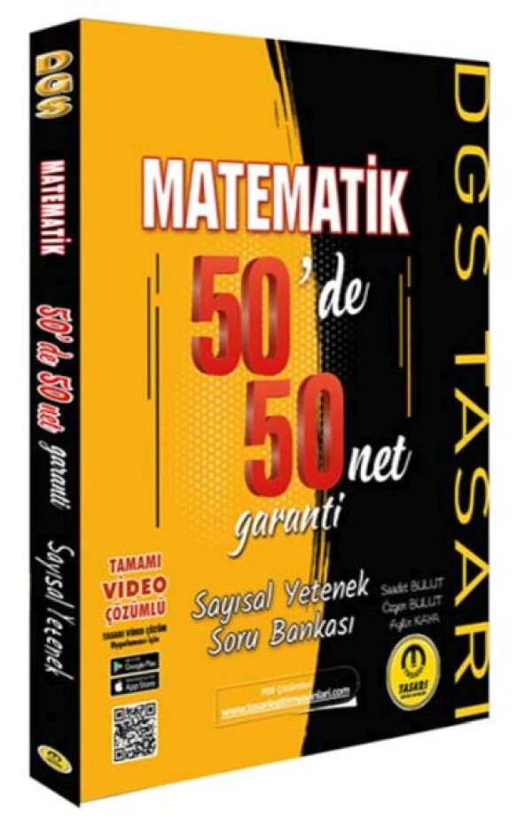 Tasarı DGS Matematik 50 de 50 Net Garanti Soru Bankası