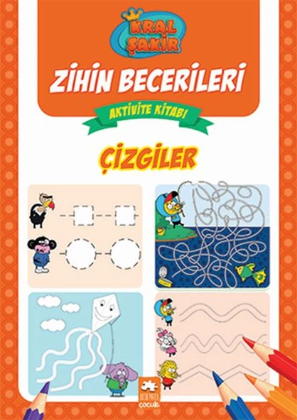 Çizgiler - Kral Şakir Zihin Becerileri Aktivite Kitabı