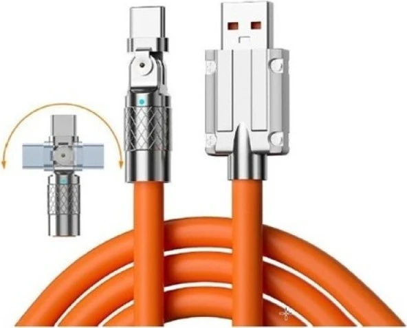 120W Watt 6 A Hızlı Şarj Data Kablosu 1 Metre Type-C