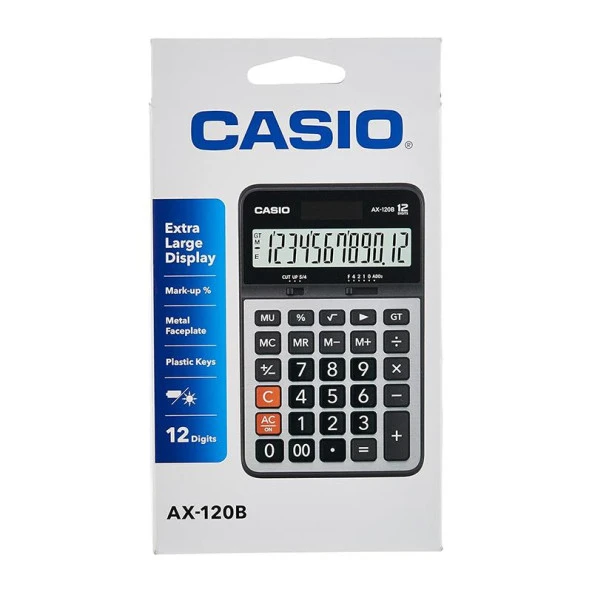 Casio AX-120B Masaüstü Hesap Makinesi 12 Hane - Resim 2