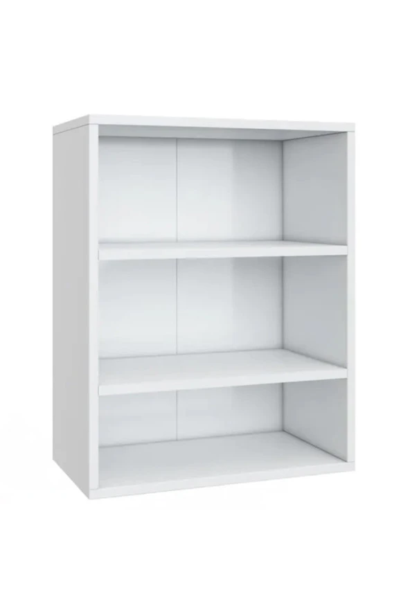 Kobiç 2 Kapaklı Çok Amaçlı Tek Raflı Banyo Ve Mutfak Dolabı 50X30X70 Cm (Beyaz) - Resim 3