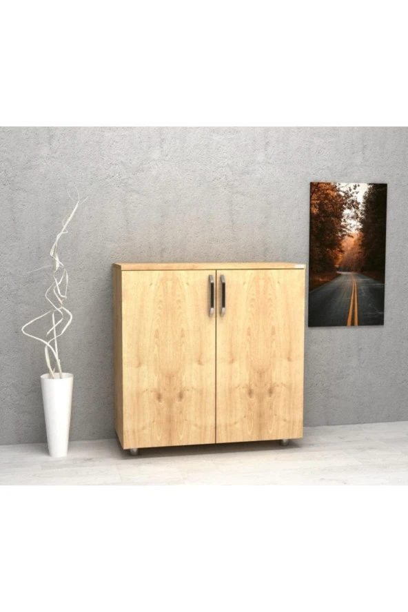Kobiç Dosya Dolabı Tam Kapak 80X35X80 Cm (Meşe) - 2