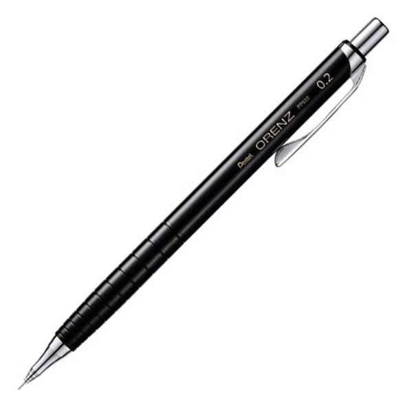 Pentel ORENZ 0.2 mm - Uç Korumalı Teknik Çizim ve Yazı Versatil Y XPP502-AX - SİYAH