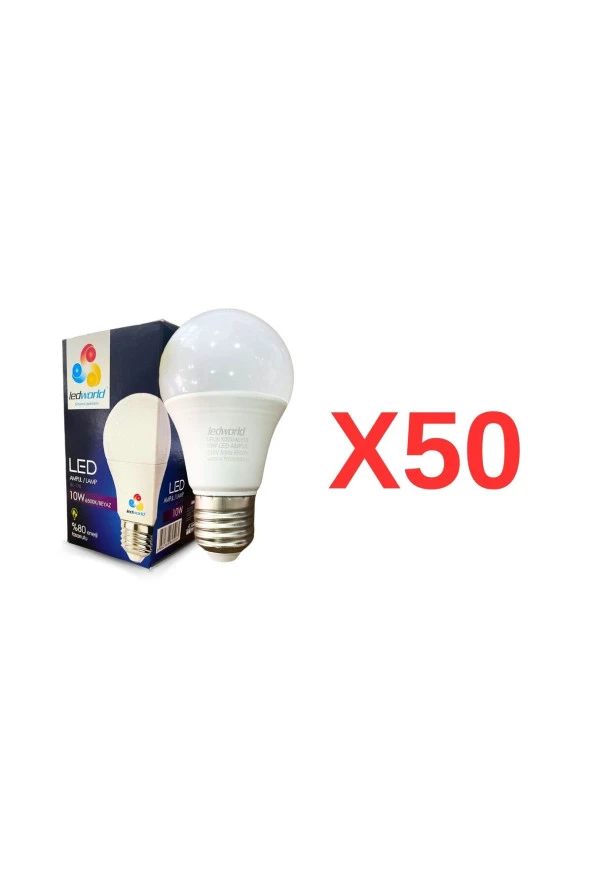 Led Ampul 10W 1000 Lümen 6500 Kelvin -Beyaz (50ADET)