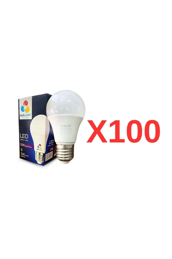 Led Ampul 10W 1000 Lümen 6500 Kelvin -Beyaz (100ADET)