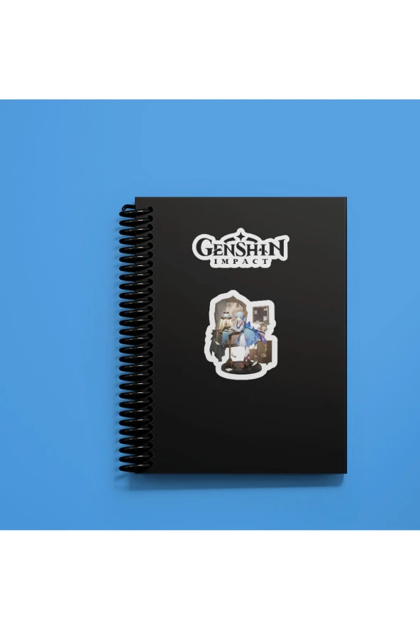Genshin-Ayaka 2 Adet Sticker Set Parlak Kağıt - 4