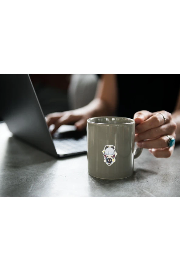 Genshin-Ayaka 2 Adet Sticker Set Parlak Kağıt - 5