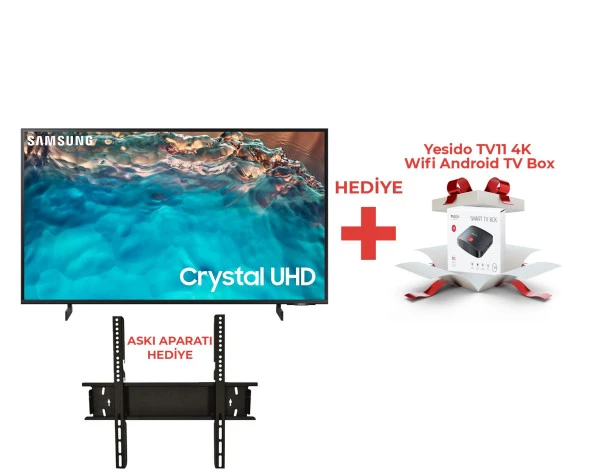 Samsung HG55AU800EE 55" Crystal UHD 4K LED Hospitality TV Box ve Asma Aparatı Hediyeli