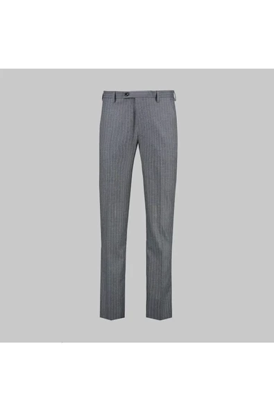 Interview Slim Fit İnce Çizgili Takım Elbise - 9