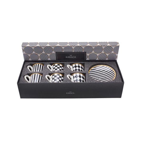 Karaca Chekers 6 Kişilik Kahve Fincanı Takımı 80 ml - 3