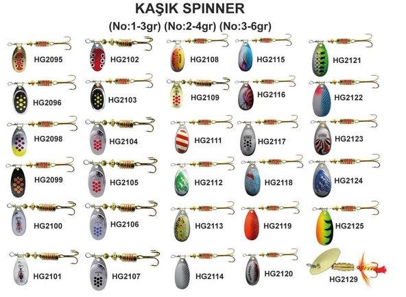 Effe Kaşık Spinner Döner Meps No:2 -  4 Gr