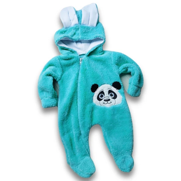 Jolbaby Panda Desenli Welsoft Unisex Bebek Tulum