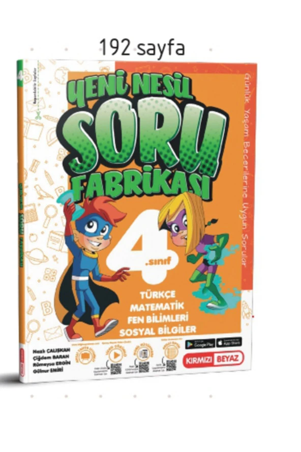 Kırmızı Beyaz Yeni Nesil Soru Fabrikası 4.Sınıf