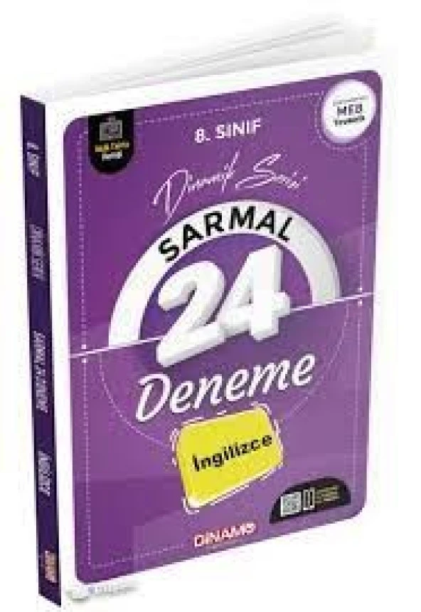 8. Sınıf İngilizce Sarmal 24 Deneme Dinamo Yayınları