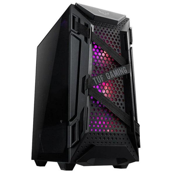 Asus TUF Gaming GT301 120mm RGB Fanlı Temperli Cam USB 3.1 ATX Mid-Tower Gaming Kasa 90DC0040-B49000