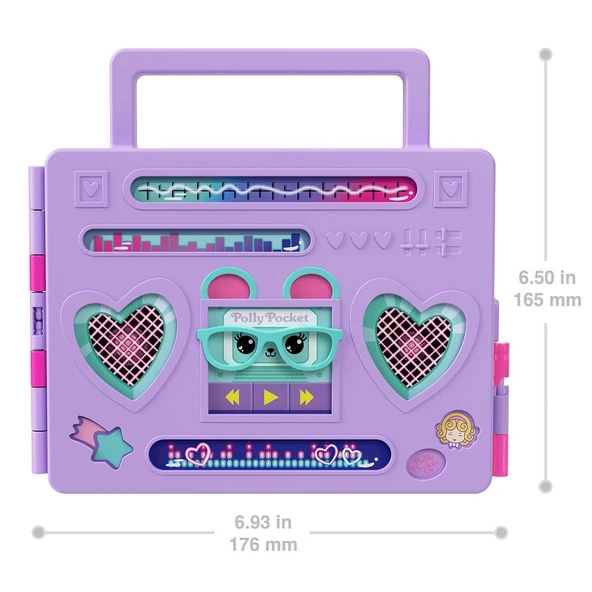 HRD65 Polly Pocket Radyo Temalı Moda Eğlencesi Oyun Seti - 3