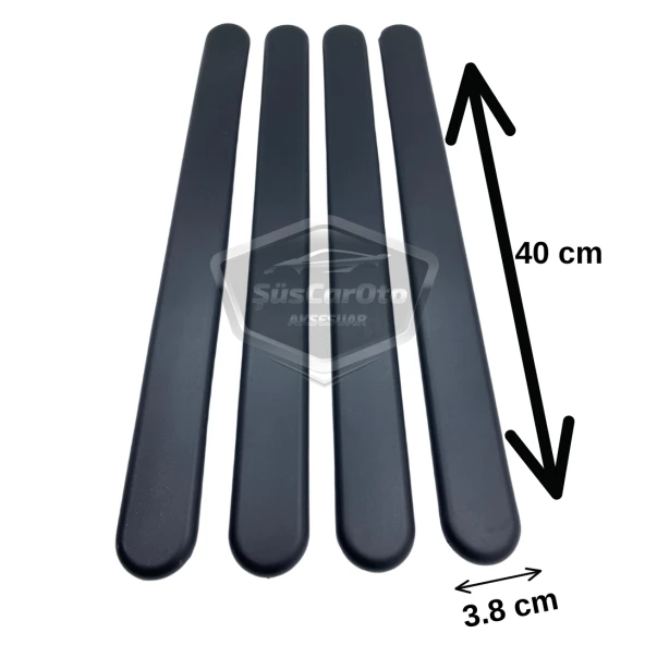 Honda Civic Vtec 2 Uyumlu Esnek Tampon Koruma Bandı Ön Arka Tampon Koruyucu Şerit Yumuşak Bant 4 lü Paket Siyah - 6