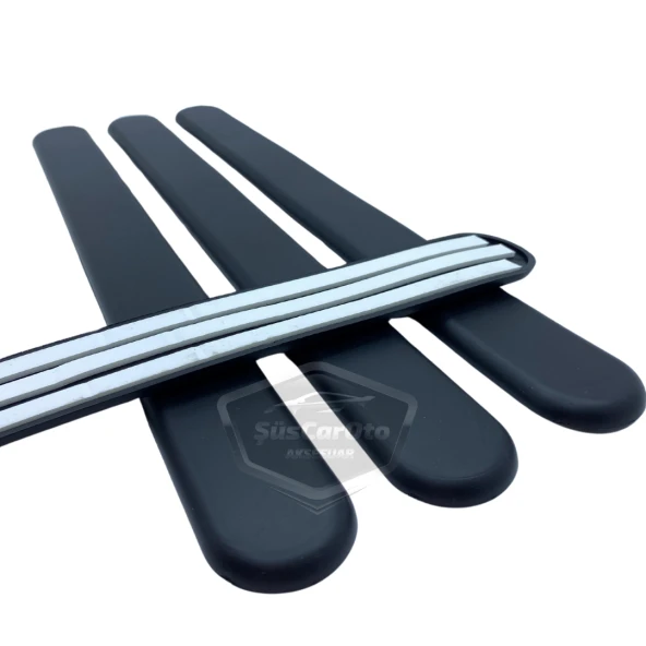 Honda Civic Vtec 2 Uyumlu Esnek Tampon Koruma Bandı Ön Arka Tampon Koruyucu Şerit Yumuşak Bant 4 lü Paket Siyah - 7