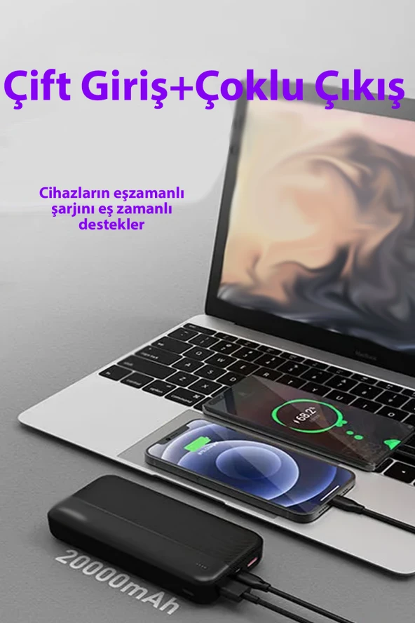 Qpen LP01 10.000 mAh 22.5W PD Hızlı Şarj Powerbank - 2