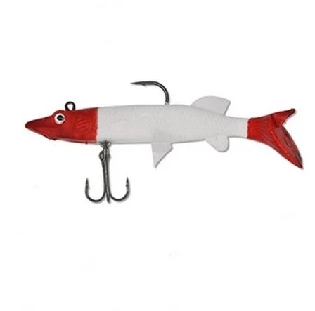 6579 Realistic Pike Kırmızı Kafa Kuyruk Turna Model Kendinden Zokalı 10cm. 18gr. 5li Paket ürün görseli 1