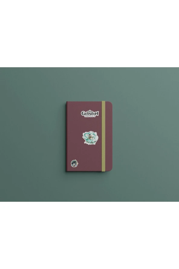 Genshin-Hu Tao 2 Adet Sticker Set Parlak Kağıt - 4