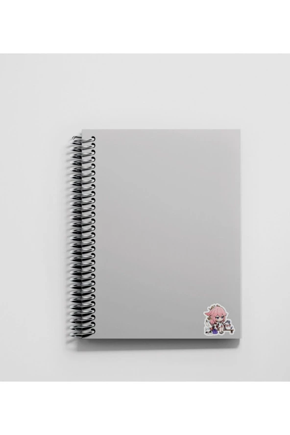 Genshin - Miko 2 Adet Sticker Set Parlak Kağıt - 4
