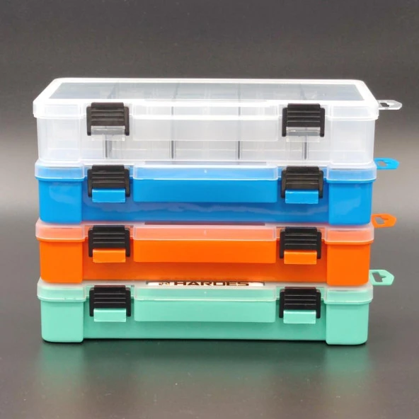 4 Renkli Bölmeli Kolye Yüzük Kapaklı Takı Kutusu Dikiş Kutusu Organizer Düzenleyici Kutu - 3