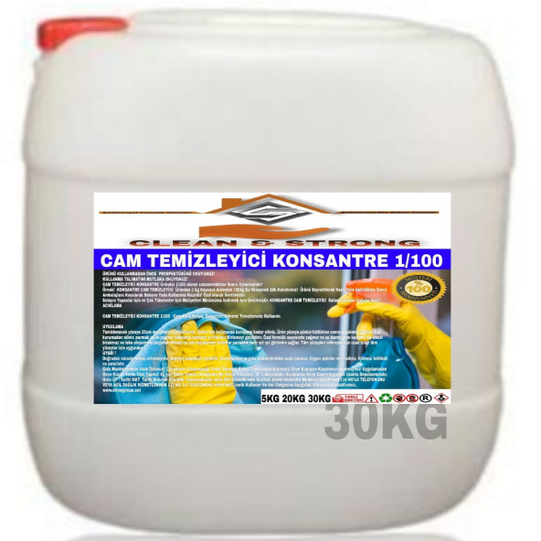 CAM TEMİZLEYİCİ ULTRA KONSANTRE 1/60 30KG