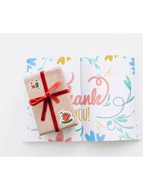 Yılbaşı - Merry Christmas - Temalı Sticker Set -16 Parça- 2 - 5