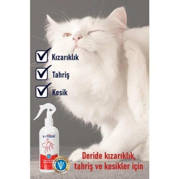 Vetürel Kedi Köpek Yara ve Deri Bakım Spreyi Refil 1000 ml - 2
