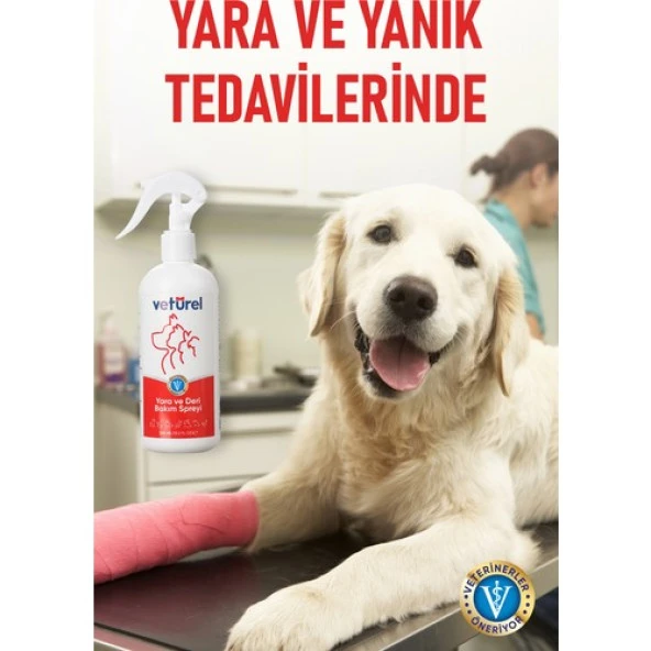 Vetürel Kedi Köpek Yara ve Deri Bakım Spreyi Refil 1000 ml - 6